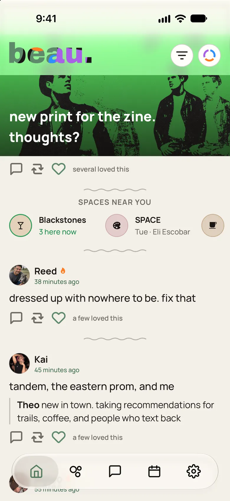 The beau. feed