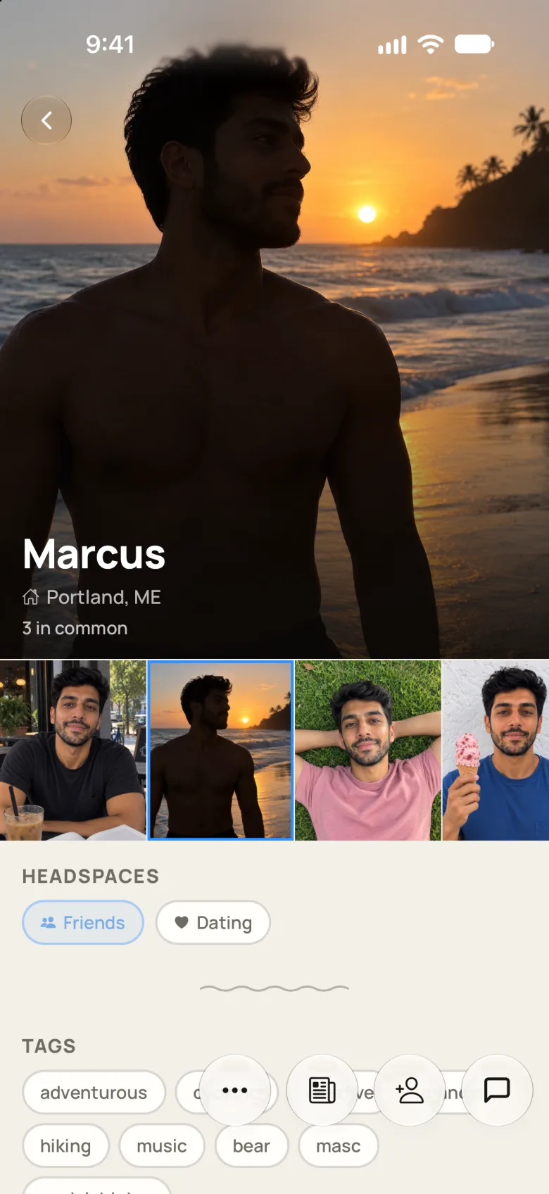 A beau. profile
